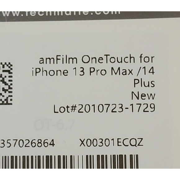 iPhone 13 Pro Max/14 Plus OneTouch Tempered Glass Screen Protectors 2 Pack - Picture 3 of 3